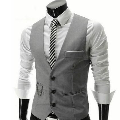 gilet gris élégant