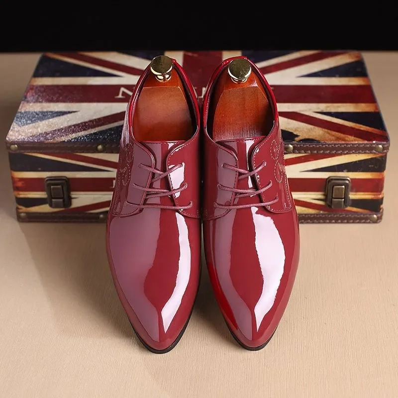 chaussures rouge de soirée pour hommes
