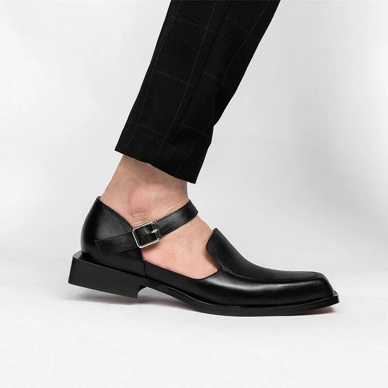 sandales hommes noires design moderne