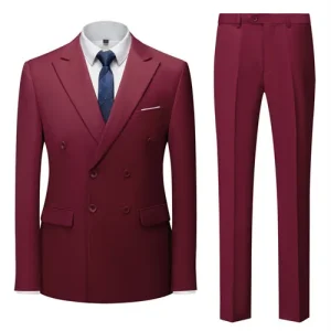 Costume croisé élégant pour hommes