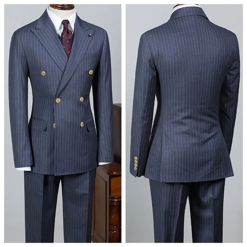 Ensemble 2 pièces bleu marine pour homme