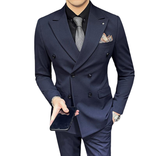 costume bleu marine arthur croisé