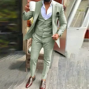Costume vert clair pour hommes