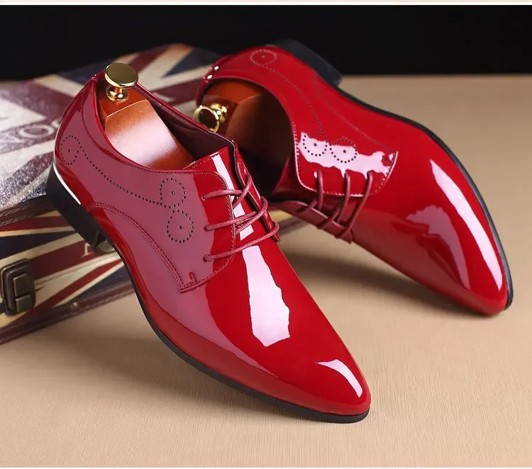 chaussures élégantes rouges homme