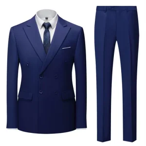 Costume croisé pour homme robe cintrée tendance