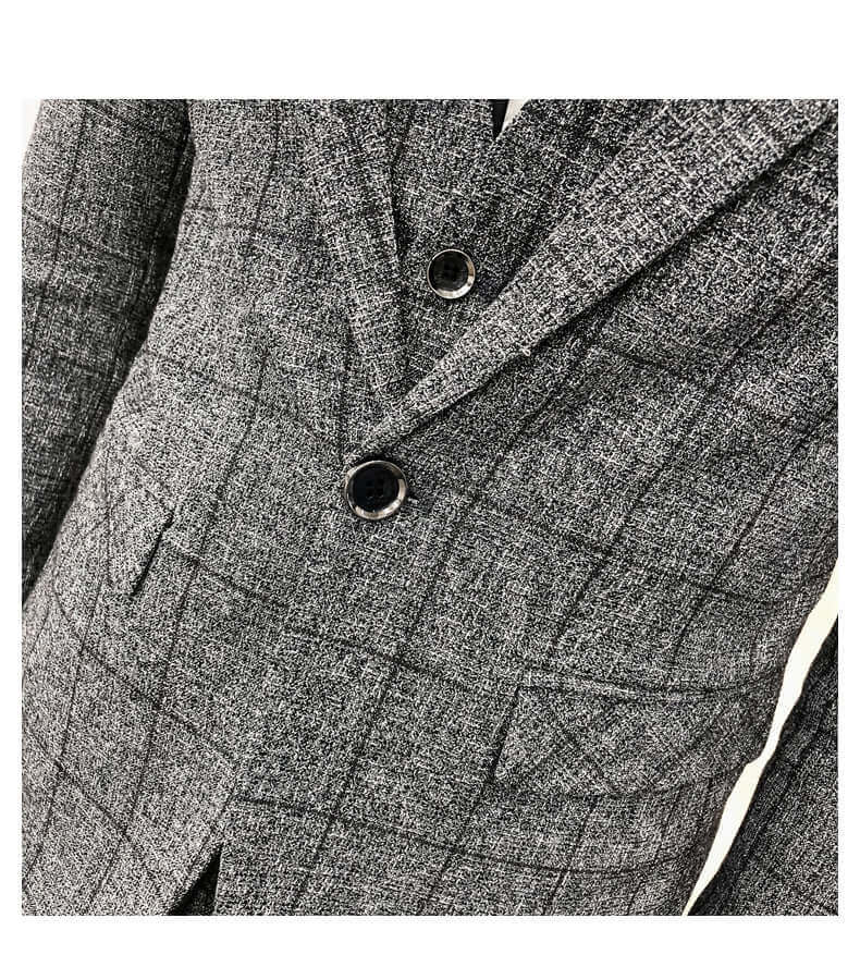 costume élégant gris